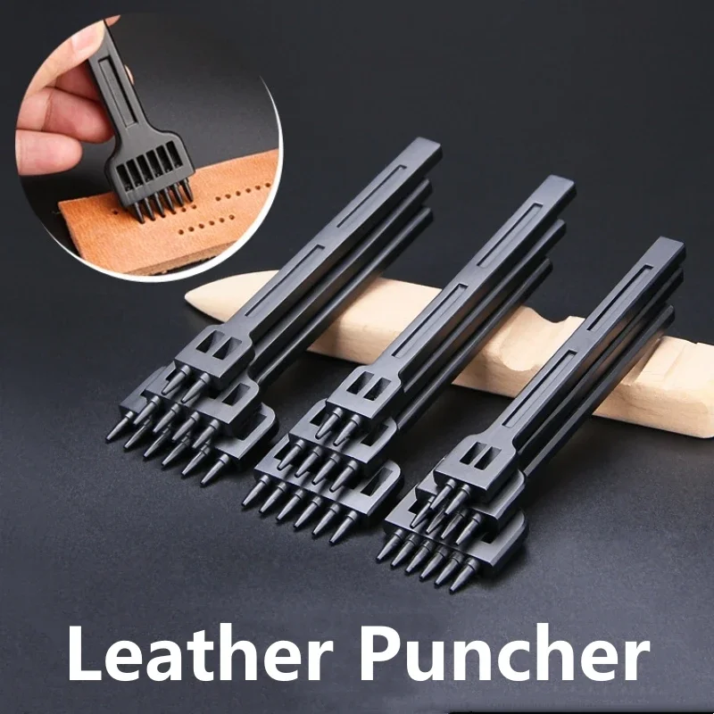 Leatherwork Hole Punch - 3PCS/Set Leather Puncher DIY Black Round