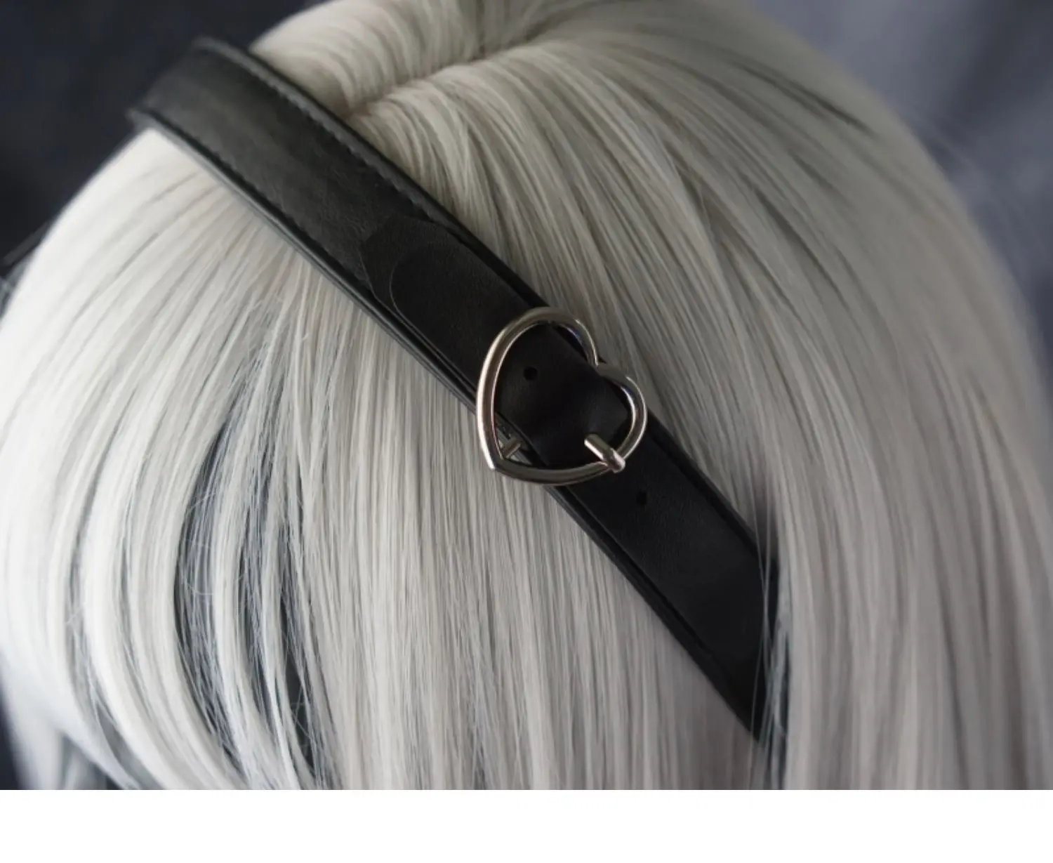 Leatherwork Pony - Gothic Leather bucket Headband Harajuku Punk