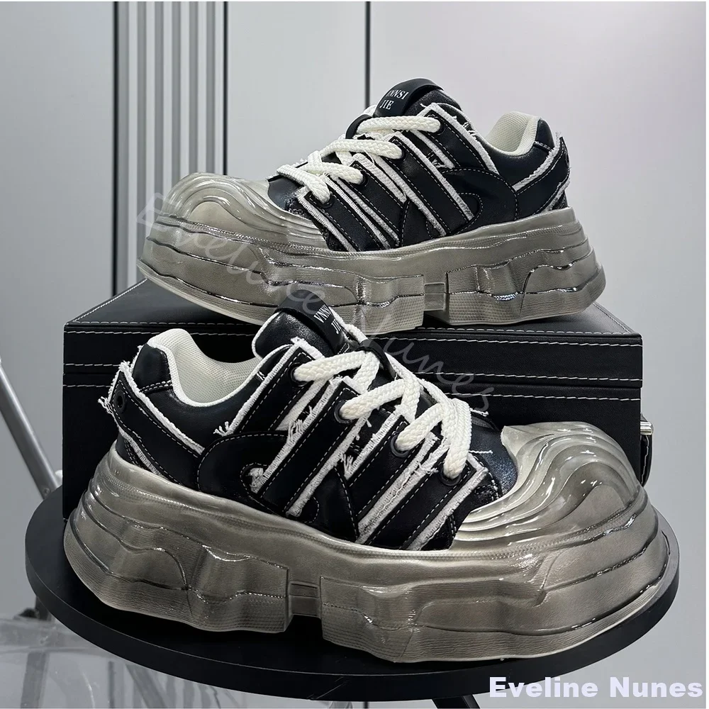 Transparent Platform Sneakers  - đánh giá và giá Unique Leather Work