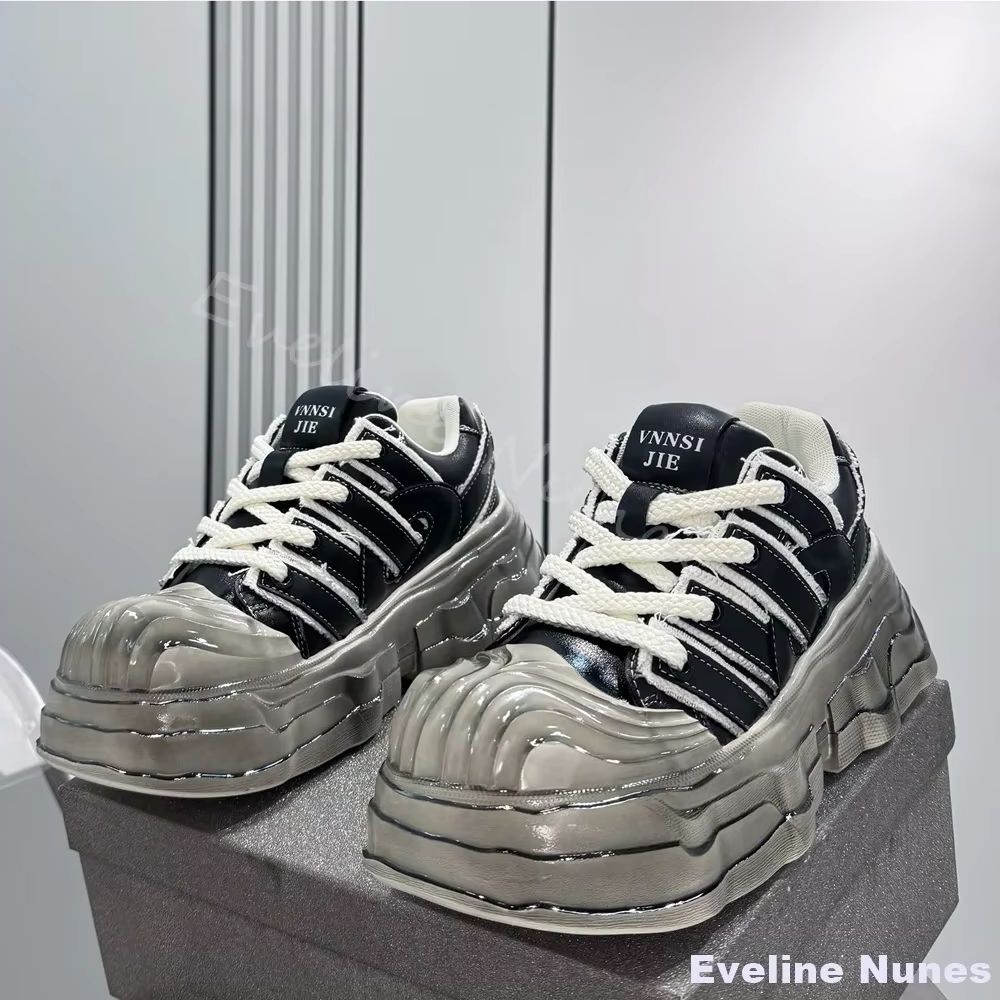 Transparent Platform Sneakers  - đánh giá và giá Unique Leather Work