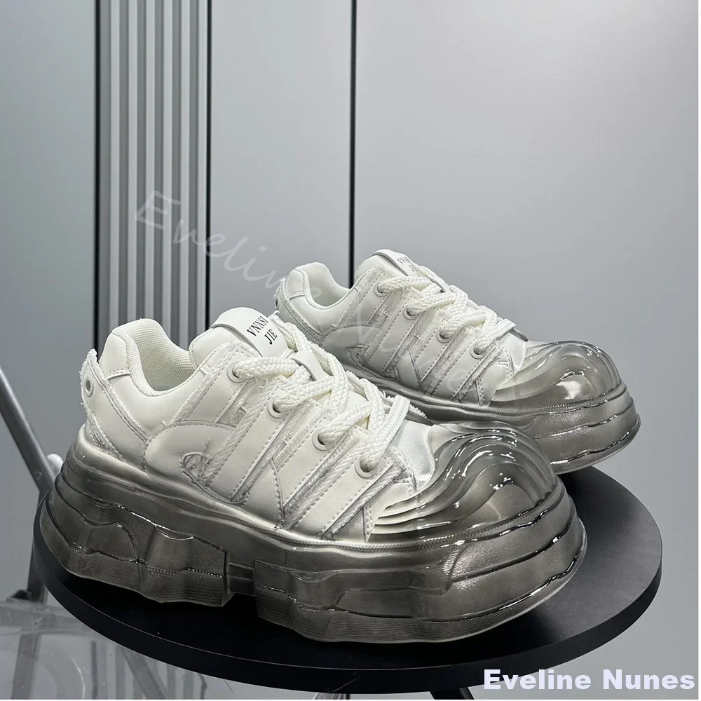 Transparent Platform Sneakers  - đánh giá và giá Unique Leather Work