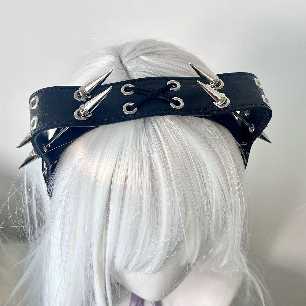 Punk Harajuku Rivet Headband,  - đánh giá và giá Leatherwork Pony