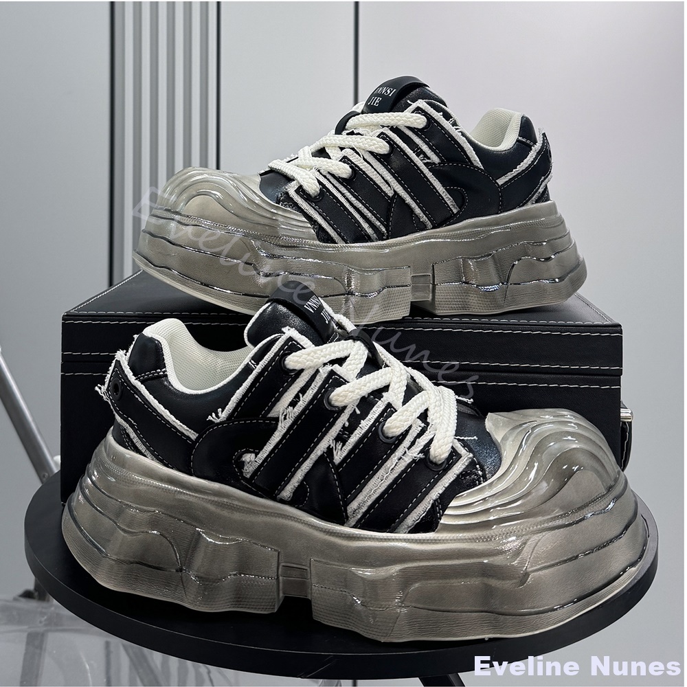 Thick-soled Chunky Sneakers Me - đánh giá và giá Unique Leather Work