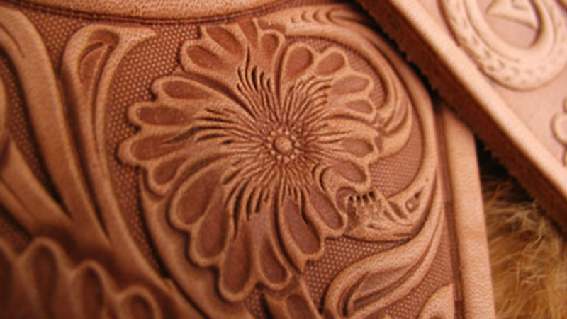 Tang dynasty flower Hand-work  - đánh giá và giá Unique Leather Work