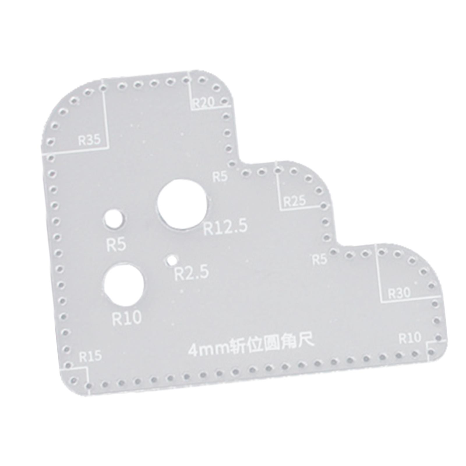 Clear Acrylic Circle Ruler Tem - đánh giá và giá Leatherworking Guide