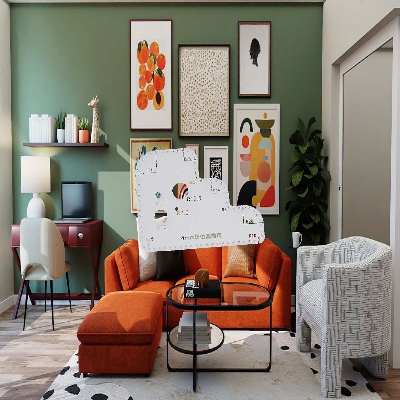 Acrylic Leather Template Circl - đánh giá và giá Leatherworking Guide
