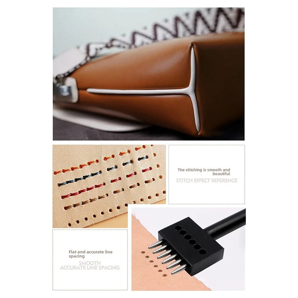 1Pcs 2/4/6Teeth Leather Punchi - đánh giá và giá Leatherwork Hole Punch