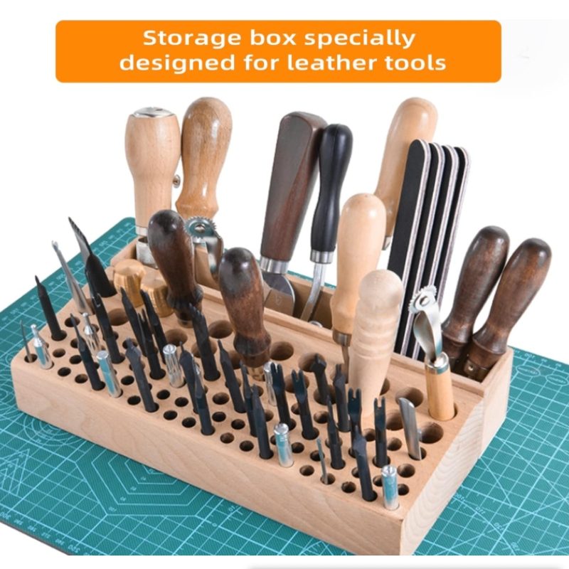 Leather Craft Tool Holder with - đánh giá và giá Leatherwork Hole Punch