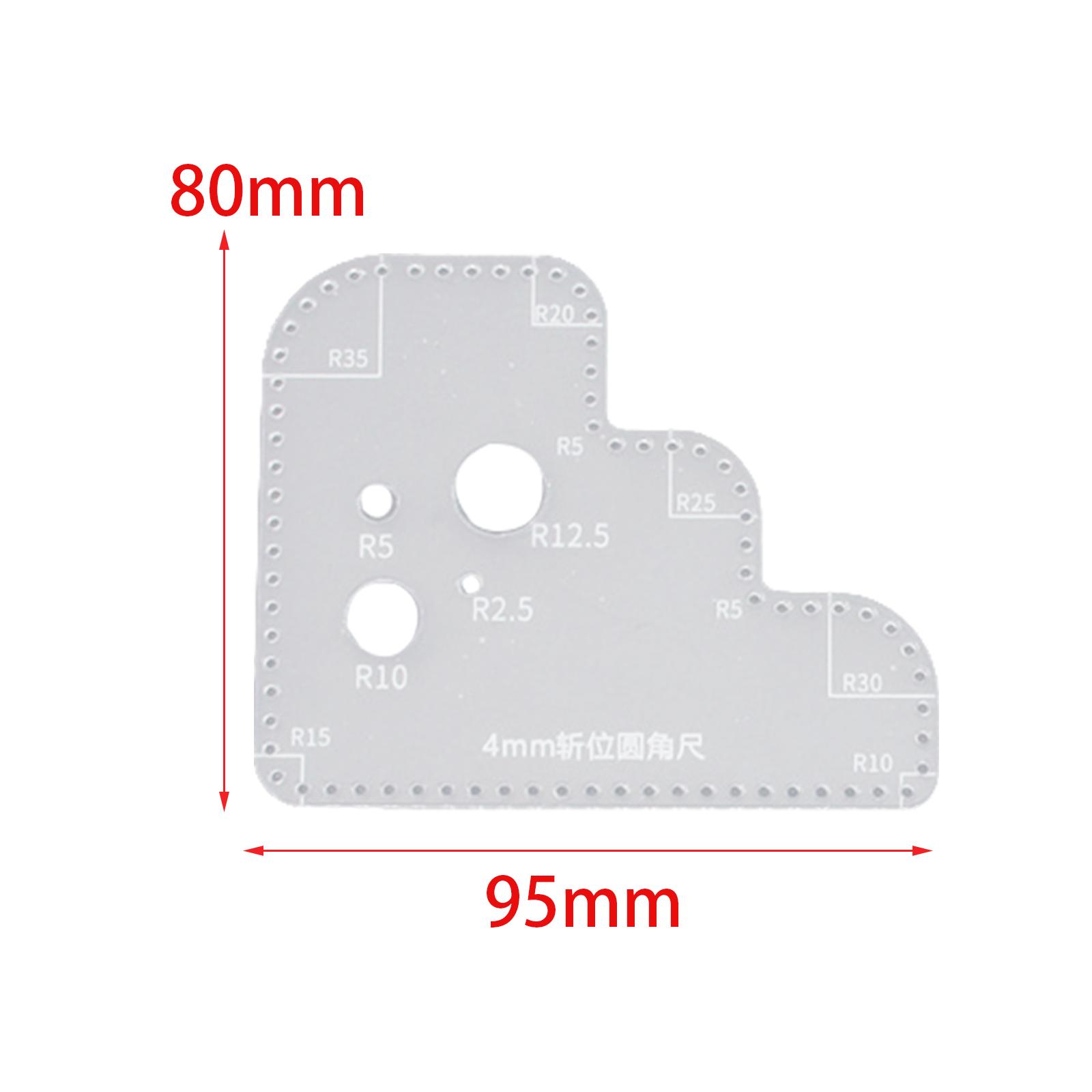 Transparent Acrylic Circle Tem - đánh giá và giá Leatherworking Guide