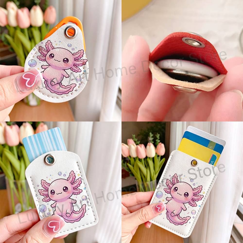 Cute pink A-Axolotl Cartoon Ho - đánh giá và giá For Leather Work