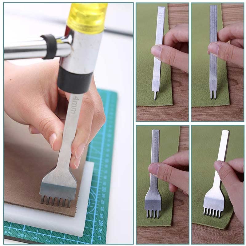 25Pcs Leather Working Tools Fo - đánh giá và giá Leatherwork Hole Punch