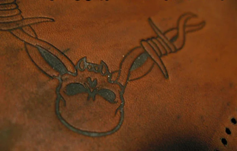 5pcs Thorns and skull pattern  - đánh giá và giá Unique Leather Work
