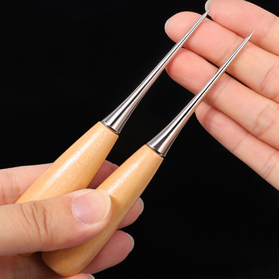 2pcs Leather Hand Stitching Aw - đánh giá và giá Leatherwork Hole Punch