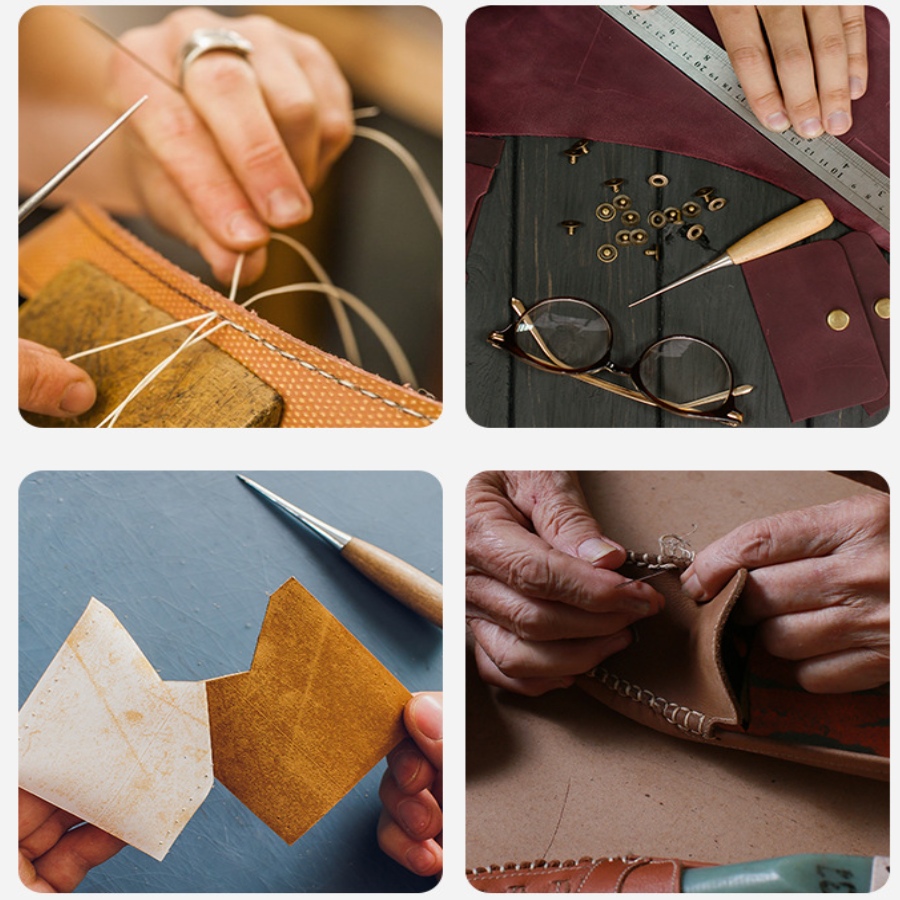 2pcs Leather Hand Stitching Aw - đánh giá và giá Leatherwork Hole Punch