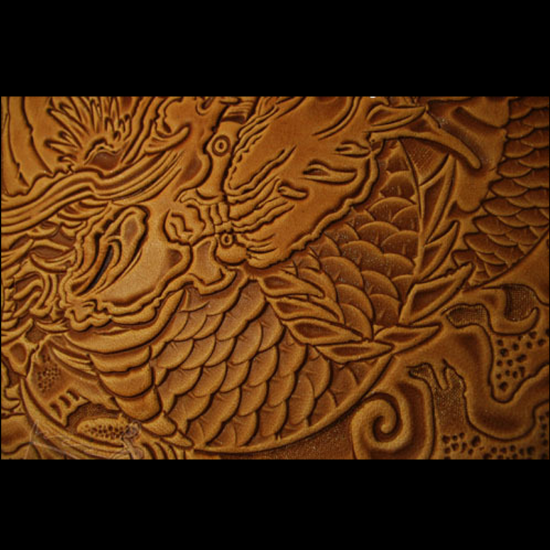 Dragon pattern Hand-work uniqu - đánh giá và giá Unique Leather Work