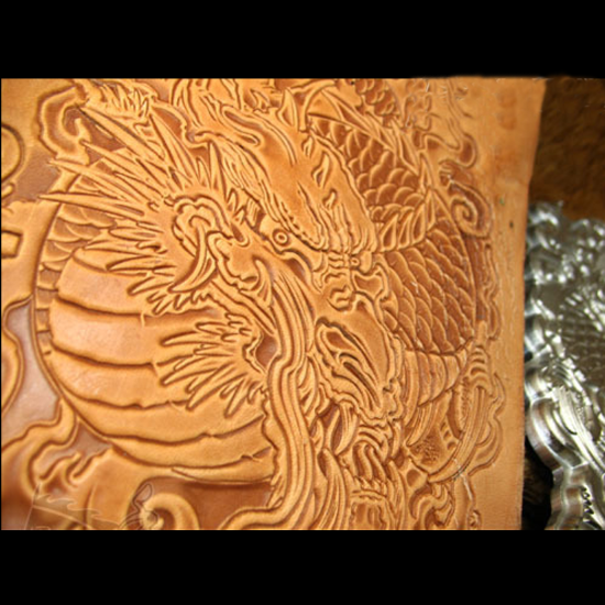 Dragon pattern Hand-work uniqu - đánh giá và giá Unique Leather Work
