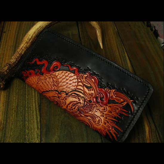 Dragon pattern Hand-work uniqu - đánh giá và giá Unique Leather Work